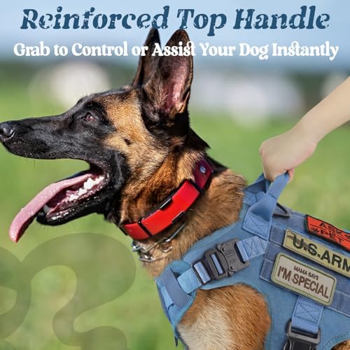 rabbitgoo Tactical Dog Harness for Medium, Heavy Duty Military No Pull Vest - Image 4