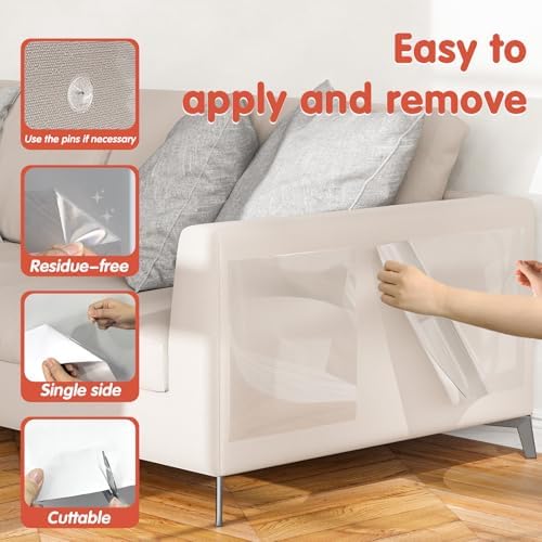 Secopad 18 PCS Cat Scratch Furniture Protector, Couch Protector - Image 5