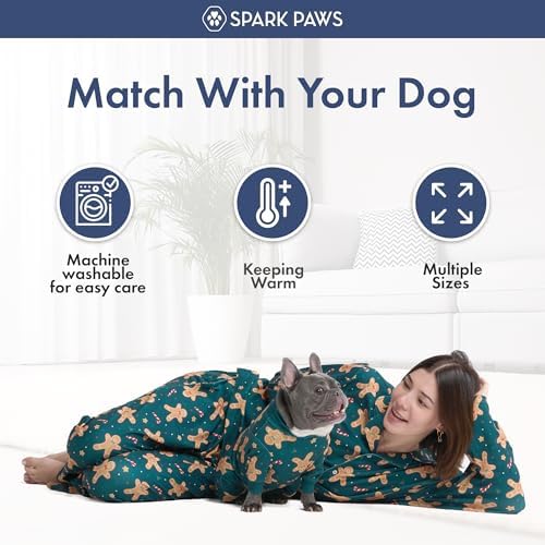 Spark Paws Christmas Matching Dog and Owner Pajama Bottoms - Image 5