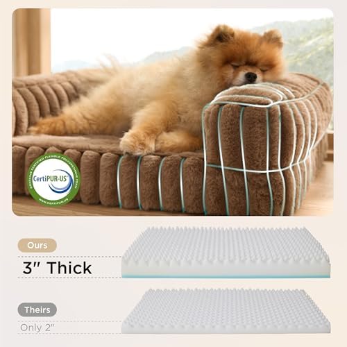 Bedsure ComfyFleece® Memory Foam Orthopedic XL Plus Dog Bed 45" - Image 4