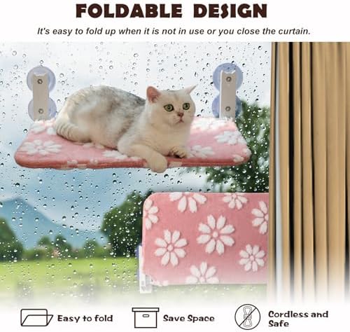 Cute Cat Window Perch, Foldable Cat Window Hammock - Image 5