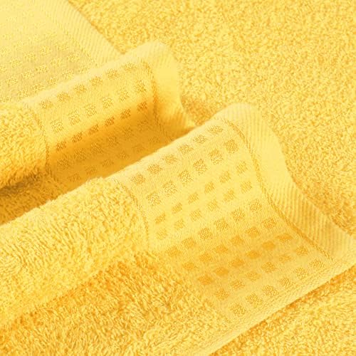 GLAMBURG 100% Cotton 2 Pack Oversized Bath Towel Set 28x55 Inches, Ultra Soft - Image 2