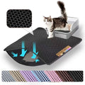 Cat Litter Mat, Double Layer Honeycomb Litter Box Mat by Petinstinct
