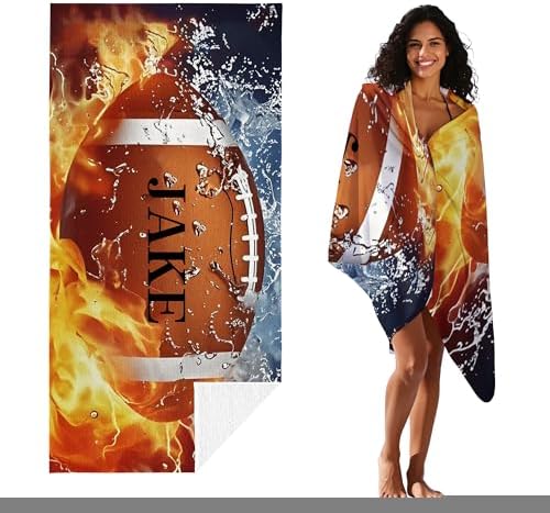 Personalized Beach Towel With Name, Custom Beach Towel with Text, Customized - Image 3