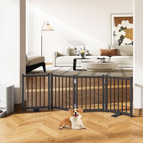 Snughome Short Dog Gate Indoor, Expands Up to 48’’ Wide Foldable Pet Gates - Image 2