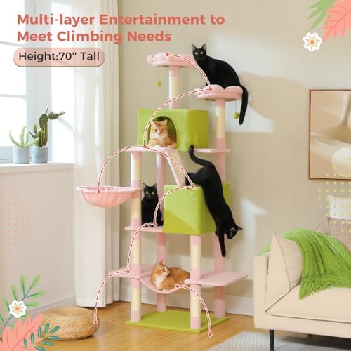 MUTTROS Flower Cat Tree Tall 70.8" - Image 3