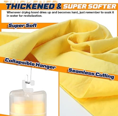 2 Pack Premium Shammy Towel for Car, Super Absorbent 26"x17" Chamois Towel - Image 4