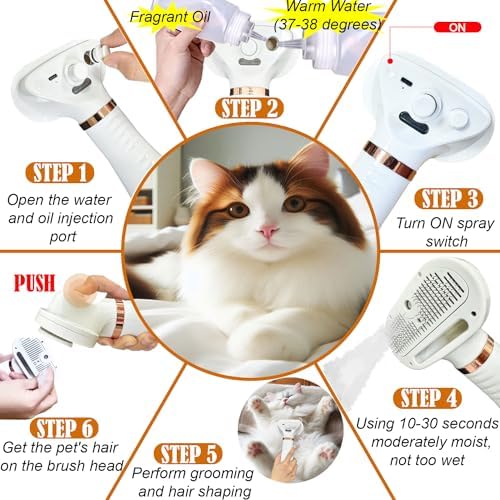 Pet Hair Dryer for Dogs & Cats, 300W Quiet Puppy Blow Dryer - Image 4