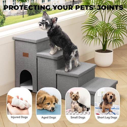 Zerbuger Dog Stairs with Storage - Image 3