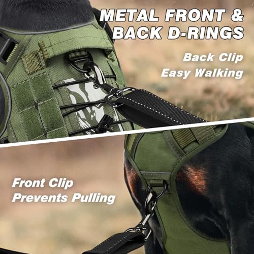 WINGOIN Tactical Dog Harness for Medium Size Dogs, No Pull Dog Harnesses - Image 2