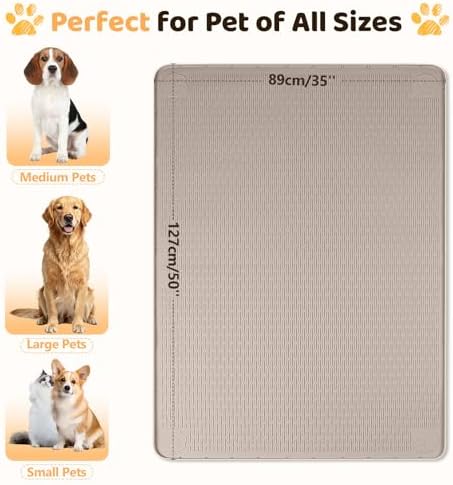 Silicone Dog Bed Mat 50"x 35" Crate Mat - Image 4