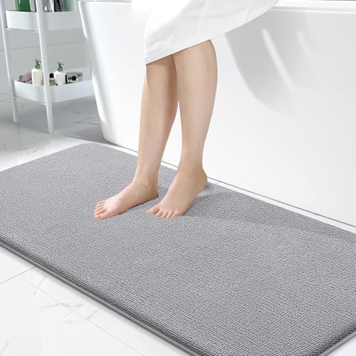 OLANLY Memory Foam Bathroom Runner Rug 50x30, Absorbent Long Bath Mat by OLANLY