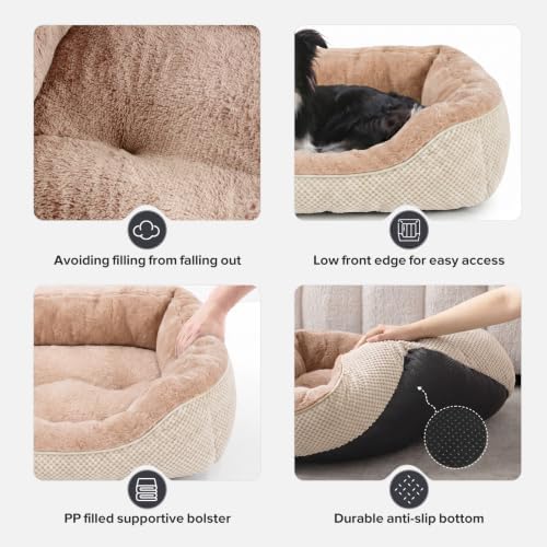 INVENHO Small Dog Bed Washable Orthopedic Calming Warming Durable Pet Bed - Image 5