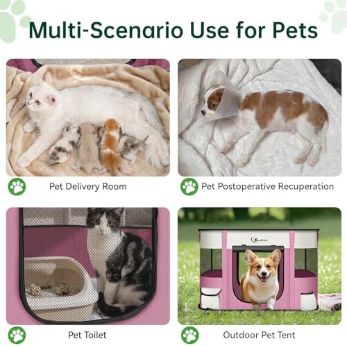 Siedihit 31" Dog Playpen, Cat Puppy Pen, Pet Portable Crate Indoor Outdoor - Image 3
