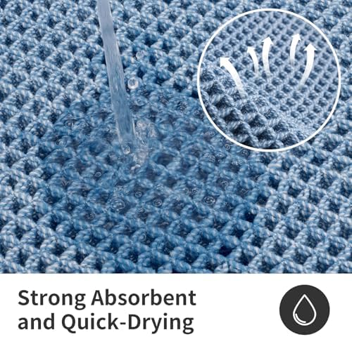 ILANGO Upgraded Waffle Bath Rug 24x54, Super Absorbent Non Slip Bath Mat - Image 6
