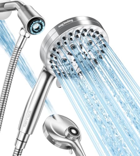 Handheld Shower Head High Pressure – Magnetic Holder, 10 Spray Modes by HOME