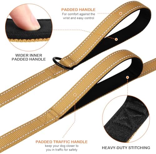 Joytale Dog Leash for Large Dogs that Pull, Double Handle - Image 2