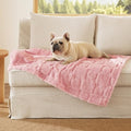 Bedsure Dog Blankets for Medium Dogs Cats Soft 300GSM Fleece, 30x40 Pink by BEDSURE