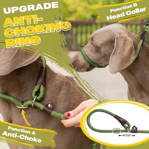 Fida Durable Slip Lead Dog Leash, 4 FT x 1/2" Dog Training Leash - Image 3