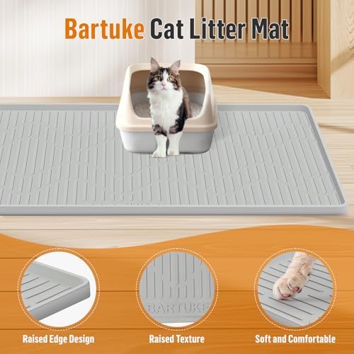 Silicone Cat Litter Box Mat 46"x 32" Extra Large Cat Rubber Mat - Image 3