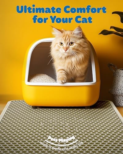 Powools Cat Litter Mat, 23.2 x 14.6 in, Waterproof - Image 3