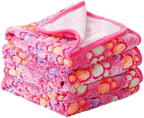 Tatuo 4 Pcs Fleece Dog Blankets by Tatuo