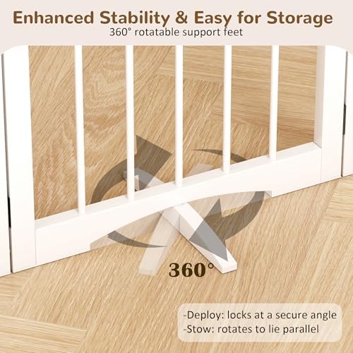 Free Standing Dog Gate Indoor, Foldable Dog Gate - Image 3