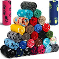 Chumia 28 Pcs Puppy Blanket Bulk Fleece Dog Blanket, 28x40 Inch, 28 Styles by Chumia