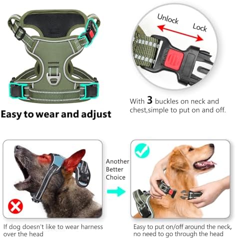 Timos Dog Harness, Front Clip No Pull Medium Sized - Image 4