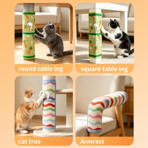 Cat Wall Scratcher for Indoor Cats, Cat Toys Wall Corner Scratcher Pad - Image 6