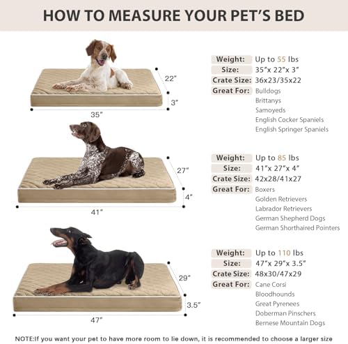 WNPETHOME Orthopedic Waterproof Large Dog Bed - Image 5
