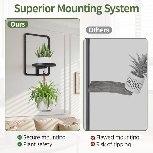 LASZOLA Plant Picture Frame Holder Shelf Wall Window Indoor - Image 3