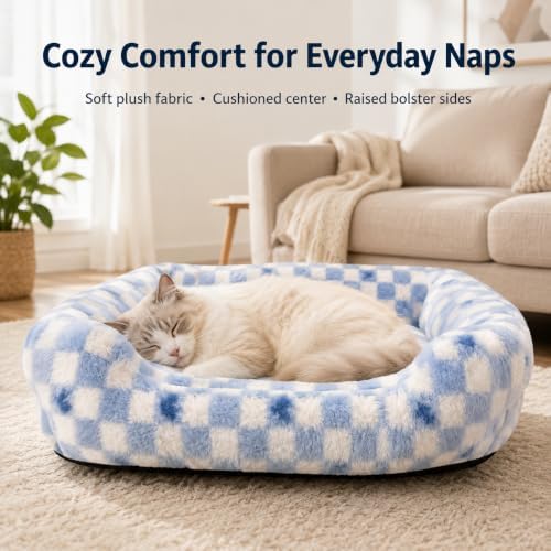 Washable Dog Bed for Small Dogs, Soft Plush Pet Bed - Image 2