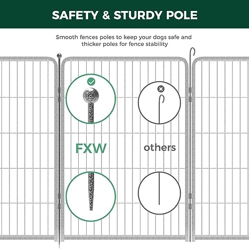 FXW Aster Dog Playpen Designed for Yard, 8 Panels - Image 4