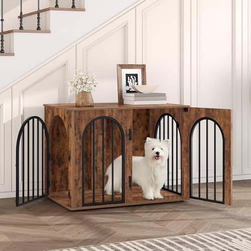 Hzuaneri 31.5'' Dog Crate Furniture, Dog Kennel Indoor - Image 3