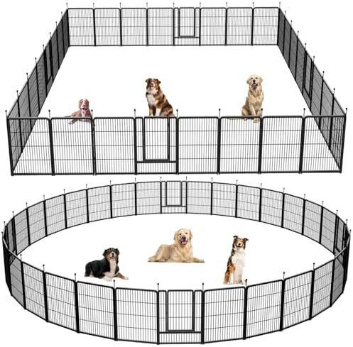 Dog Playpen, Portable Outdoor Dog Fence, Playpen by XDPET