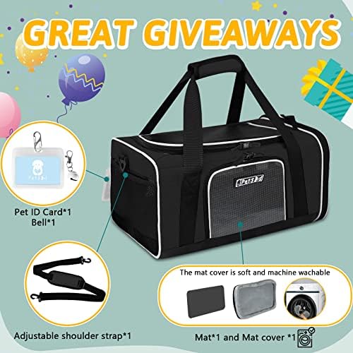 Petskd Small Pet Carrier 18" L x 13" W x 9.5" H Airline Approved - Image 7