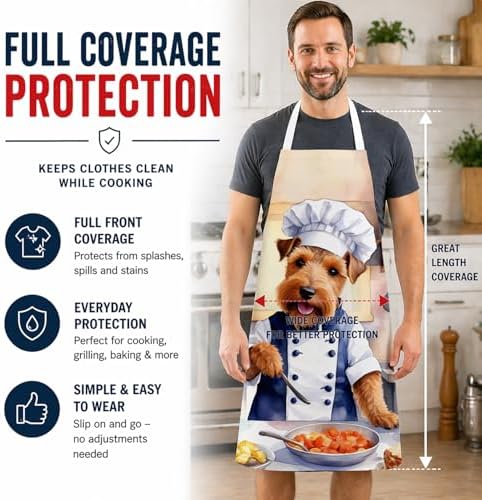 Caroline's Treasures Welsh Terrier The Chef Apron Cooking Kitchen Server Baking - Image 3