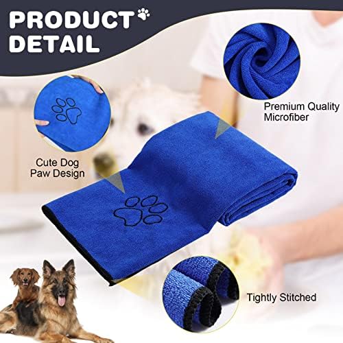 Chumia 4 Pcs Dog Towels for Drying, 16 x 32 Inch - Image 3
