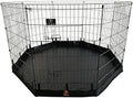 PJYuCien Puppy Playpen with Bottom Pad and Door, 8 Panels 36" H by PJYuGienPetGarden