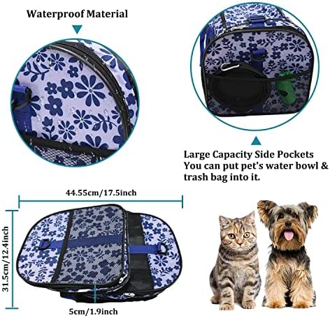 Soft-Sided Kennel Pet Carrier, Airline Approved Travel Handbag - Image 5