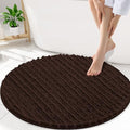 Smiry Bathroom Rugs Round 30X30, Extra Soft Rubber Backing Bath Mats by Smiry
