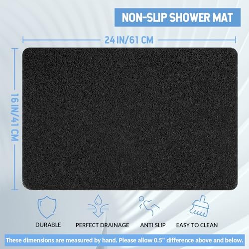 Hargiis Non-Slip Bathtub Mat, Anti Slip Shower Mat, Fast Drying Bathtub Mats - Image 2