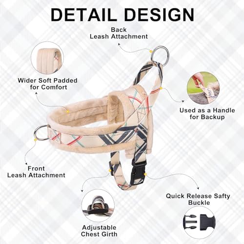 BEAUTYZOO No Pull Small Dog Harness and Leash Set, Soft Puppy Vest Harness - Image 6