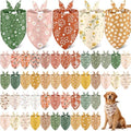 60 Pcs Summer Bandana for Dog Bulk Flower Dog Bandanas Adjustable Dogs Bibs Triangle Scarf Pet Costume for Small to Large Pet(Flower, Large) by Sanwuta