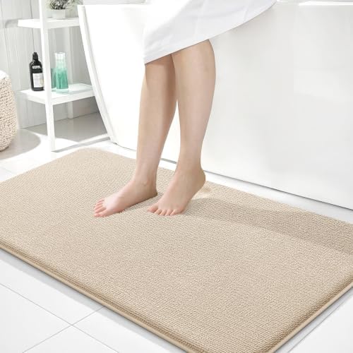 OLANLY Memory Foam Bathroom Runner Rugs 45x27, Absorbent Long Mat by OLANLY
