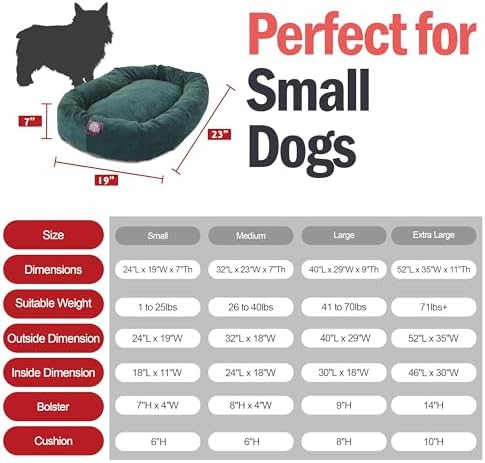 Majestic Pet Micro Velvet Dog Bed, 24 Inch Small - Image 3