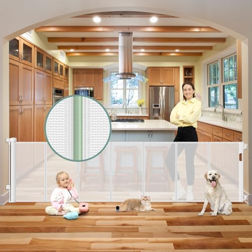 Reinforced 100 Inch Retractable Baby Gates by Babyproofingoutletcovers