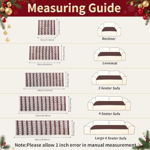 Christmas Couch Cover, Christmas Plush Sofa Cover for Dog Pet 1PC - Image 6