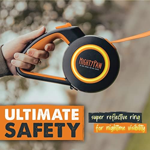 Mighty Paw Retractable Dog Leash 2.0 | 16' Heavy Duty Reflective Nylon Tape Lead - Image 4